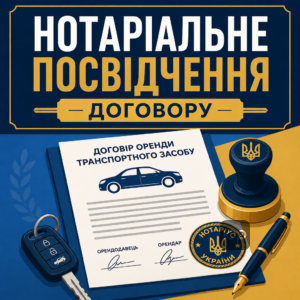 Нотаріальне посвідчення договору оренди авто