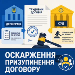 Оскарження призупинення дії трудового договору через Держпраці або суд