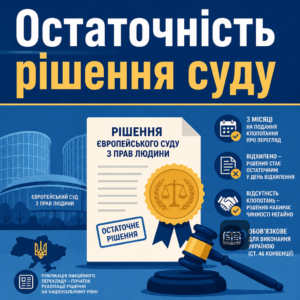Остаточне рішення європейського суду з прав людини