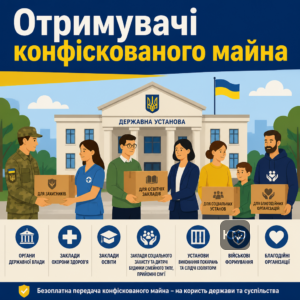 Хто має право на безоплатну передачу конфіскованого майна в Україні