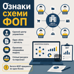 Дроблення бізнесу стає помітним, коли кілька ФОП працюють як один центр управління
