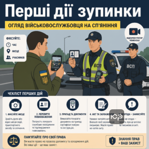 Перші кроки під час огляду військовослужбовця на сп’яніння та що зафіксувати