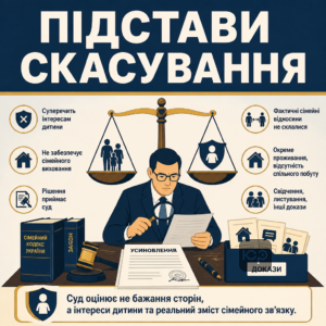 Отмена усыновления для брака и основания обращения в суд