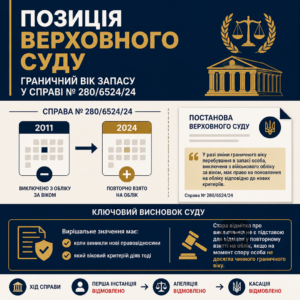 Граничний вік запасу у справі 280 6524 24 та висновок Верховного Суду