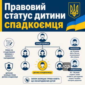 Правовий статус малолітніх та неповнолітніх спадкоємців при прийнятті спадщини дитиною