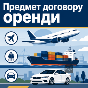 Предмет договору оренди транспортного засобу та його види