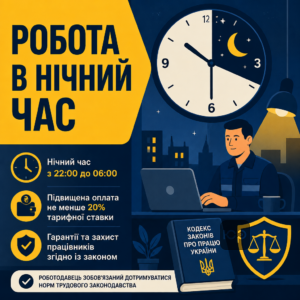 Ограничения и нормы работы в ночное время в Украине