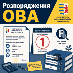 Щомісячні перевірки критично важливих підприємств після розпорядження Закарпатської ОВА №408