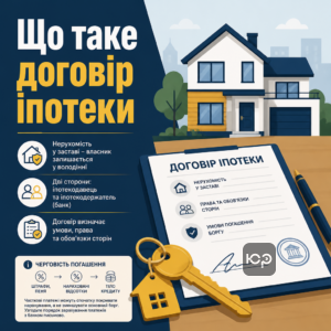 Договір іпотеки як цивільно-правова угода та застава нерухомості