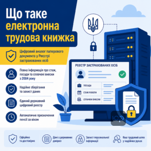 Електронна трудова книжка як цифровий аналог паперового документа у реєстрі застрахованих осіб
