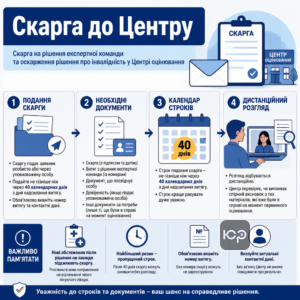 Жалоба на решение экспертной команды и обжалование решения об инвалидности в Центре оценки