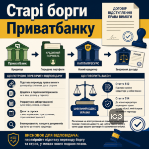 Капиталресурс подал в суд после покупки старого долга Приватбанка и ответчику нужно проверить переход права требования