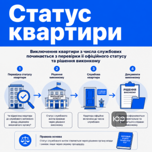 Виключення квартири з числа службових починається з перевірки її офіційного статусу та рішення виконкому