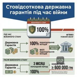 Повне відшкодування вкладів Фондом гарантування під час дії воєнного стану