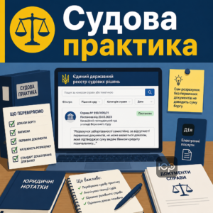 Суд по кредиту варто аналізувати через судову практику та реєстр рішень