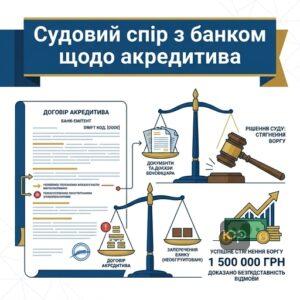 Стягнення боргу в господарському суді за договором з банком при розрахунках акредитивами