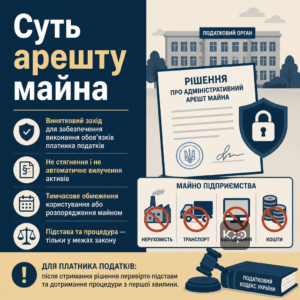 Адміністративний арешт майна платника податків як винятковий захід забезпечення обов'язків