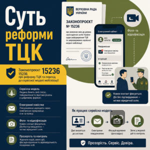 Законопроект 15236 о реформе ТЦК и переходе к сервисной модели мобилизации