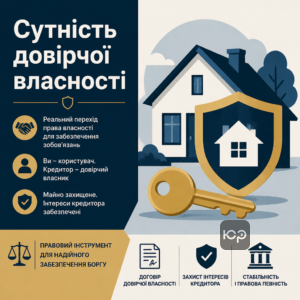 Огляд права довірчої власності як способу забезпечення виконання зобов'язань боржника перед кредитором