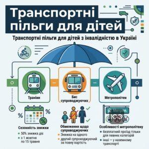Транспортні пільги для дітей з інвалідністю в Україні