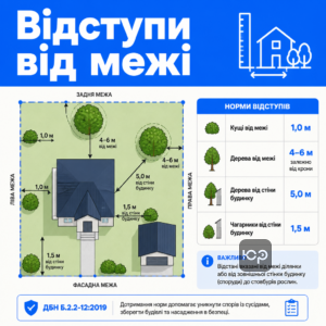 Нормы застройки дачного участка и отступы от границы для дома, деревьев и кустов
