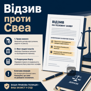 Как подготовить отзыв, когда Свеа Финанс подали иск в суд