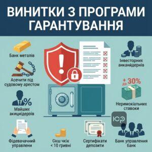 Перелік рахунків які не відшкодовує Фонд гарантування вкладів
