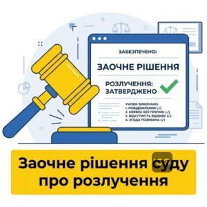 Заочне рішення суду про дистанційне розлучення з військовослужбовцем без його присутності