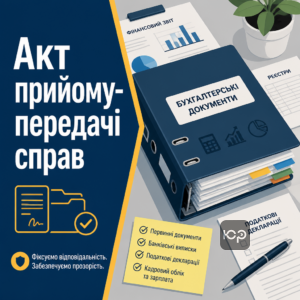Оформлення акта прийому-передачі справ при зміні головного бухгалтера