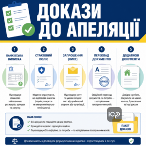 Доказательства для апелляционного письма после отказа в визе и примеры документов
