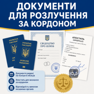 Требования к документам для развода в Швейцарии онлайн с апостилем