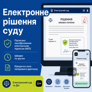 Електронна копія рішення суду в Дії та Електронному суді
