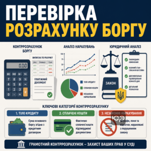 Контррозрахунок боргу та перевірка відсотків Цикл Фінанс