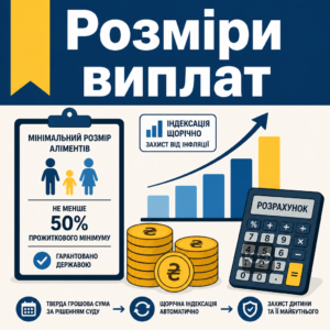 Мінімальні розміри виплат аліментів та їх індексація