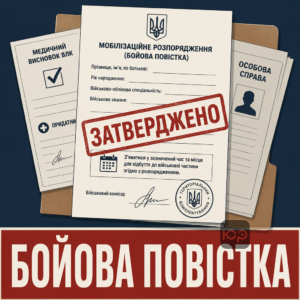 Мобілізаційне розпорядження як фінальний етап призову