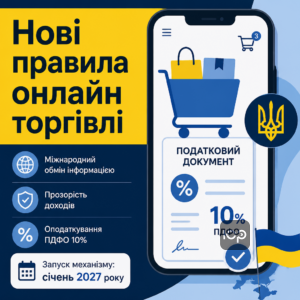 Нові правила та оподаткування інтернет торгівлі в Україні