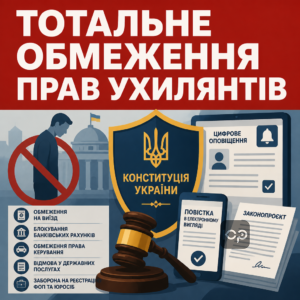 Аналіз правових ініціатив щодо тотальних обмежень та конституційних прав