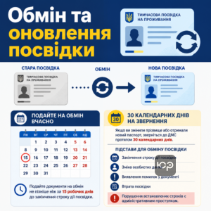 Процесс обмена и продления действия временного вида на жительство