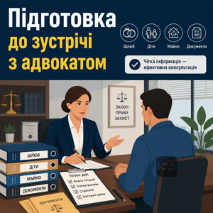 Подготовка к консультации с адвокатом при подготовке дела о разводе