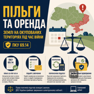 Пільги за ПКУ 69.14 і оренда для земля на окупованих територіях під час війни
