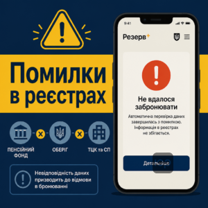 Помилки та збої при автоматичному бронюванні в Резерв+