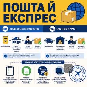 Оподаткування міжнародних посилок для поштових і експрес відправлень та їх митний контроль