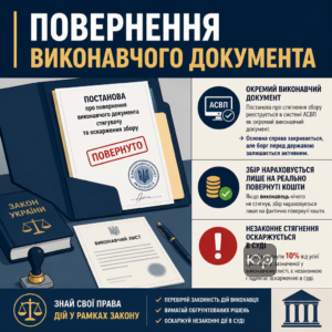 Постановление о возврате исполнительного документа и обжалование сбора