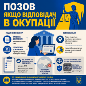 Подать иск если ответчик проживает на оккупированной территории процедура суда