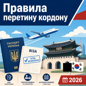 Особенности пересечения границы и оформления визы в Южную Корею в 2026 году