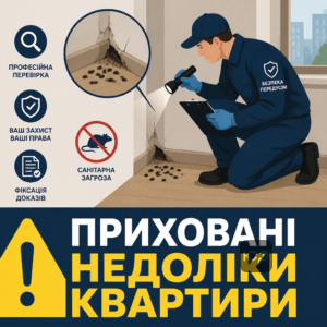 Виявлення прихованих недоліків та екскрементів гризунів у квартирі