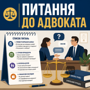 Вопросы к семейному адвокату во время юридической консультации