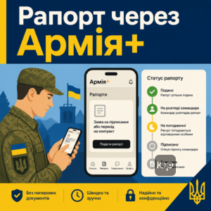 Как подать рапорт на новые контракты ЗСУ через Армія плюс и отслежить статус