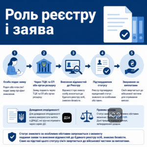 Роль реєстру зниклих і заява для виплати за зниклого військовослужбовця