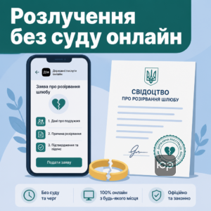 Дистанционный развод без суда и развод через Дію для пар без детей